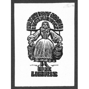WRÓBLEWSKA Krystyna (1904-1994) - Ex libris Krystyny Marii Łuczkiewicz.
