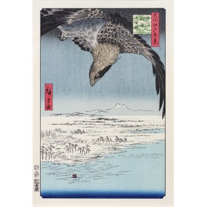 Utagawa Hiroshige (1797 - 1858), Zima na bagnach Jūmantsubo, z serii: „Sto słynnych widoków Edo”, wyd. Adachi, Tokio/Japonia, okres Showa po 1960 r.