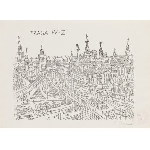 Edward Dwurnik (1943 Radzymin - 2018 Warszawa), Trasa W-Z, 1975