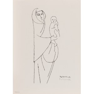 Tadeusz Kulisiewicz (1899 Kalisz - 1988 Warszawa), Mother with a Child, 1974