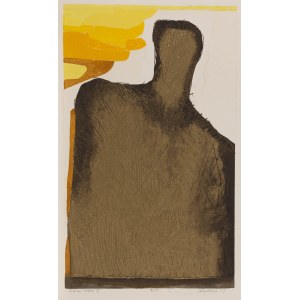 Halina Chrostowska (1929 Warszawa - 1990 Warszawa), Figura złota II, 1977