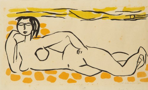 Monika Piwowarska (1914 Orenburg, Rosja - 2006 Warszawa), Akt, 1959