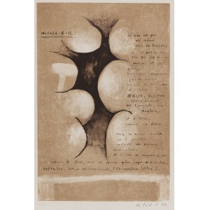 Witold K.- (1932 Warszawa - 2025 ), Bez tytułu, 1966