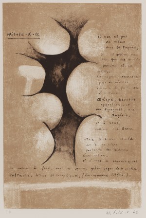 Witold K.- (1932 Warsaw - 2025 ), Untitled, 1966
