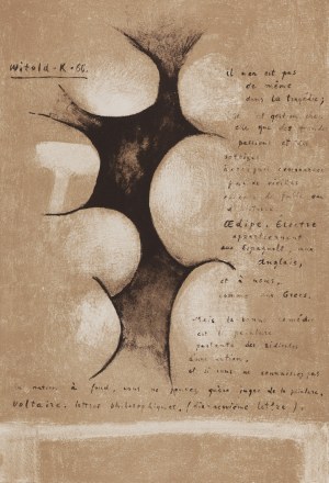 Witold K.- (1932 Warsaw - 2025 ), Untitled, 1966