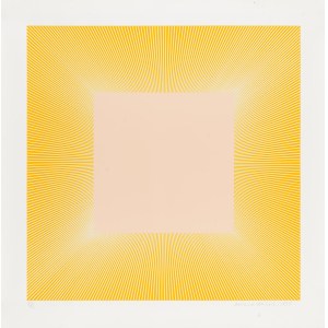 Richard Anuszkiewicz (1930 Erie - 2020 Englewood), Yellow sunny, 1980
