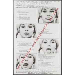 Natalia Lach-Lachowicz (1937 Żywiec - 2022 Wrocław), Plakat Kobiety - Sztuka - Nowe tendecje, 1975