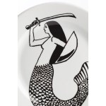 Aleksandra Waliszewska (ur. 1976, Warszawa), Syrenka Warszawska, talerz z serii: „Syrena herbem twym zwodnicza“, 2017