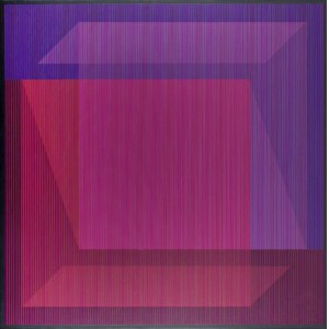 Julian Stańczak (1928 Borownica - 2017 Seven Hills, Ohio), See-Through Dark, 1983-84