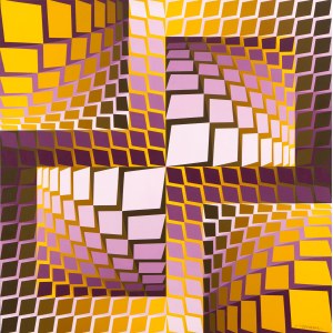 Victor Vasarely (1906 Pécs - 1997 Paryż), Kita, 1970