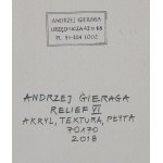 Andrzej Gieraga (ur. 1934, Śliwniki), Relief VI, 2018