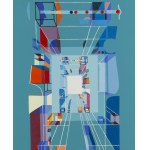 Stefan Krygier (1923 Łódź - 1997 Łódź), Symultaniczne konstruowanie przestrzeni, 1994