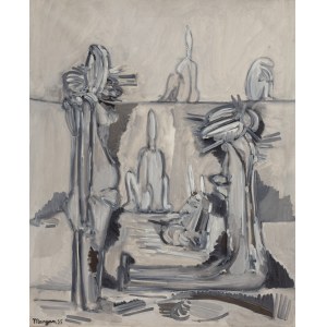 Pinchas Burstein \ Maryan (1927 Nowy Sącz - 1977 Nowy Jork), Kompozycja, 1955