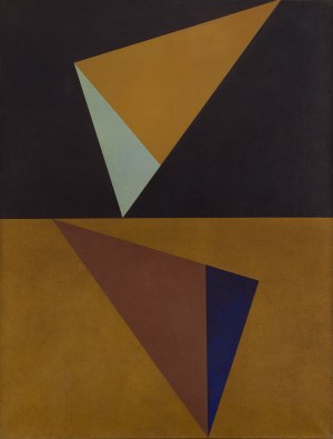 Mieczysław Tadeusz Janikowski (1912 Zaleszczyki - 1968 Kraków), Composition with triangles