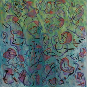 Hanna Zawa-Cywińska (ur. 1939), Blue-Green, 1985