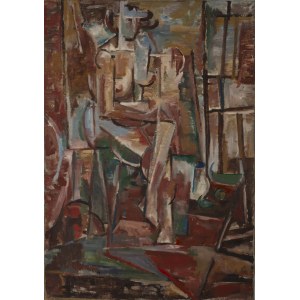 Zbylut Grzywacz (1939 Kraków - 2004 Kraków), Akt kobiety siedzącej, 1958