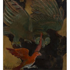 Józefa Wnukowa (1911 Warszawa - 2000 Sopot), Atak sowy, 1983-87