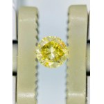 0.25 NATURAL POLISHED DIAMOND NATURAL FANCY UNIFORM INTENSE YELLOW - GIA - F10502A-17