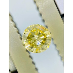 0.25 NATURAL POLISHED DIAMOND NATURAL FANCY UNIFORM INTENSE YELLOW - GIA - F10502A-17