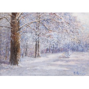 Helena RÖMERÓWNA, Römer, (Elena Romerytė) (1875 - 1947), Pejzaż zimowy;