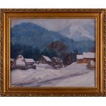 Jan (Jan Józef) STAŃDA (1912 - 1987), Wiejski pejzaż zimą;