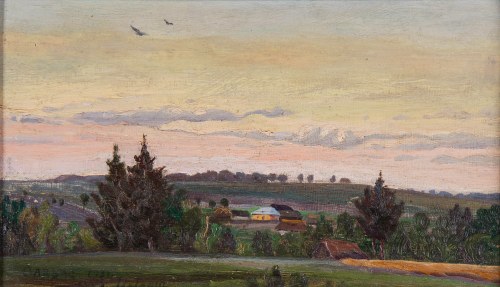 BARBACKI , Pejzaż wiejski; 1931