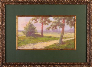 Jozef GURANOWSKI (1852 - 1922), Pines by the Road