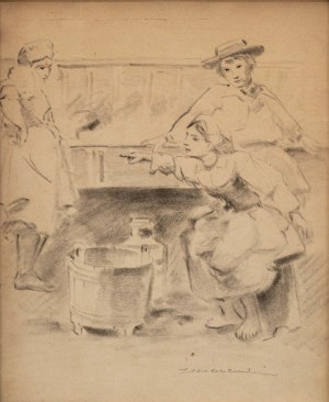 Jacek MALCZEWSKI (1854 - 1929), Sketch - rural scene