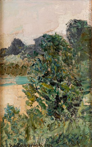 Wlodzimierz ZAKRZEWSKI (1916-1992), Landscape; 1980