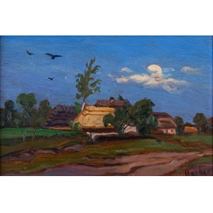 BARBACKI, Pejzaż wiejski; 1931