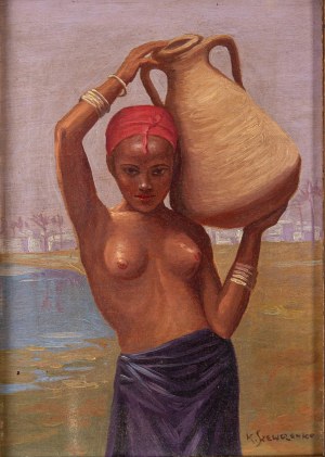 Konstantin Shevchenko ( 1910 - 1991), Girl with a jug;
