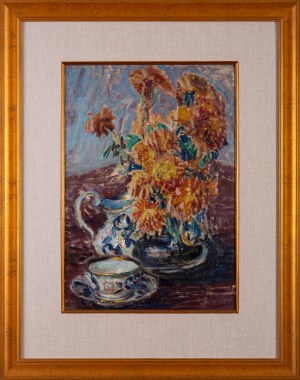 Ludwik MISKY (1884-1938), Chrysanthemums in a vase