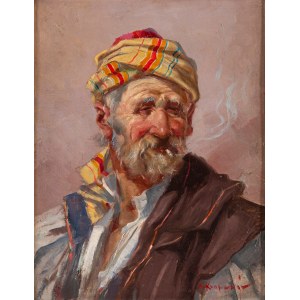 Marcel KRASICKY (1898-1968), Smoking a Cigarette;