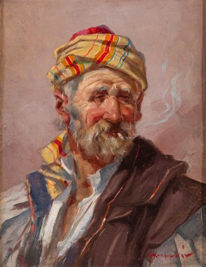 Marcel KRASICKY (1898-1968), Smoking a Cigarette;