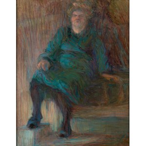 Eugeniusz EIBISCH (1895 - 1987), Portret siedzącej kobiety;