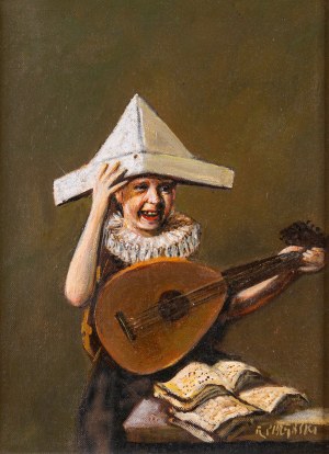 Ryszard PORĘBSKI (1949), Boy in a Paper Cap
