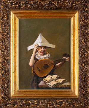Ryszard PORĘBSKI (1949), Boy in a Paper Cap