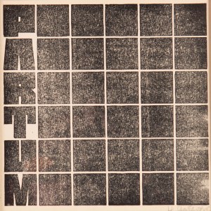 Henryk STAŻEWSKI (1894 - 1988), Cover for a collection of poems by Andrzej Partum; 1970