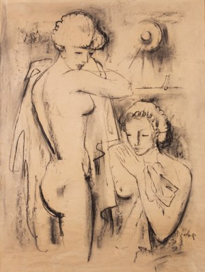 LHP (?), Female Nudes (Bathing Scene); first half of 20th century (?)