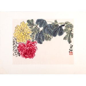 Qi Baishi (齐白石) (1864 - 1957), Chryzantemy; 1953