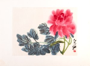 Qi Baishi (齐白石) (1864 - 1957), Peony; 1953.