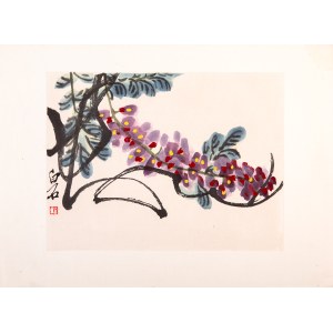 Qi Baishi (齐白石) (1864 - 1957), Glicynie; 1953