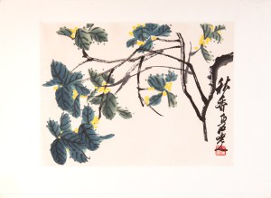 Qi Baishi (齐白石) (1864 - 1957), Autumn osmantus; 1953