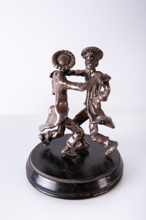 Unknown ARTIST, Two dancing Hasidim; 2nd half of 20th century.