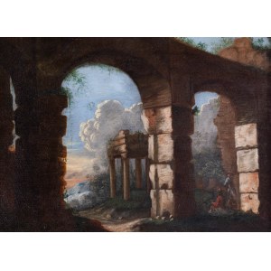 Artysta nieokreślony (XVIII w.), Pejzaż z ruinami