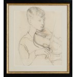 Leopold Gottlieb (1883 Drohobycz - 1934 Paryż), Chłopiec ze skrzypcami, 1932