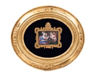 Artist unspecified (18th/19th century), Society at the Table, miniature