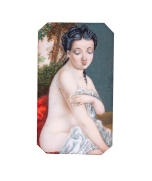Artist unspecified (18th/19th century), Nude of a woman, miniature
