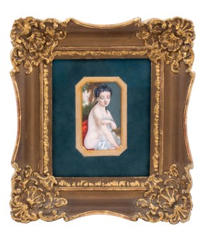 Artist unspecified (18th/19th century), Nude of a woman, miniature