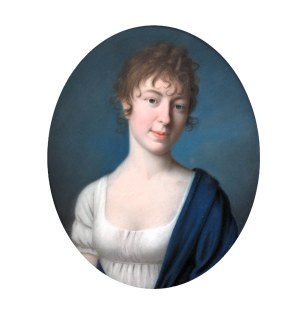 Artist unspecified (19th century), Portrait of a lady, early 19th century.